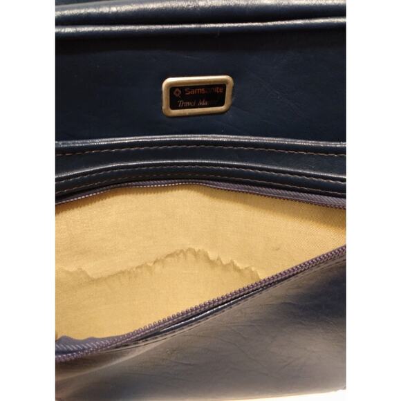 VTG SAMSONITE TRAVEL MASTER TOTE BAG Carry On Luggage Overnight Blue - Picture 14 of 16